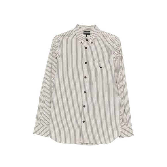 Emporio Armani Men Striped Cotton Shirt